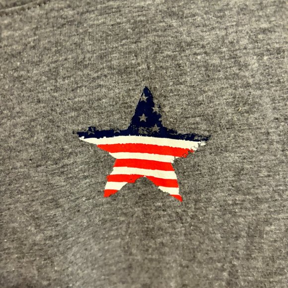 Patriotic American Flag Heart T-Shirt - Graphic Tee - Women’s‎ Size Small - Picture 6 of 15